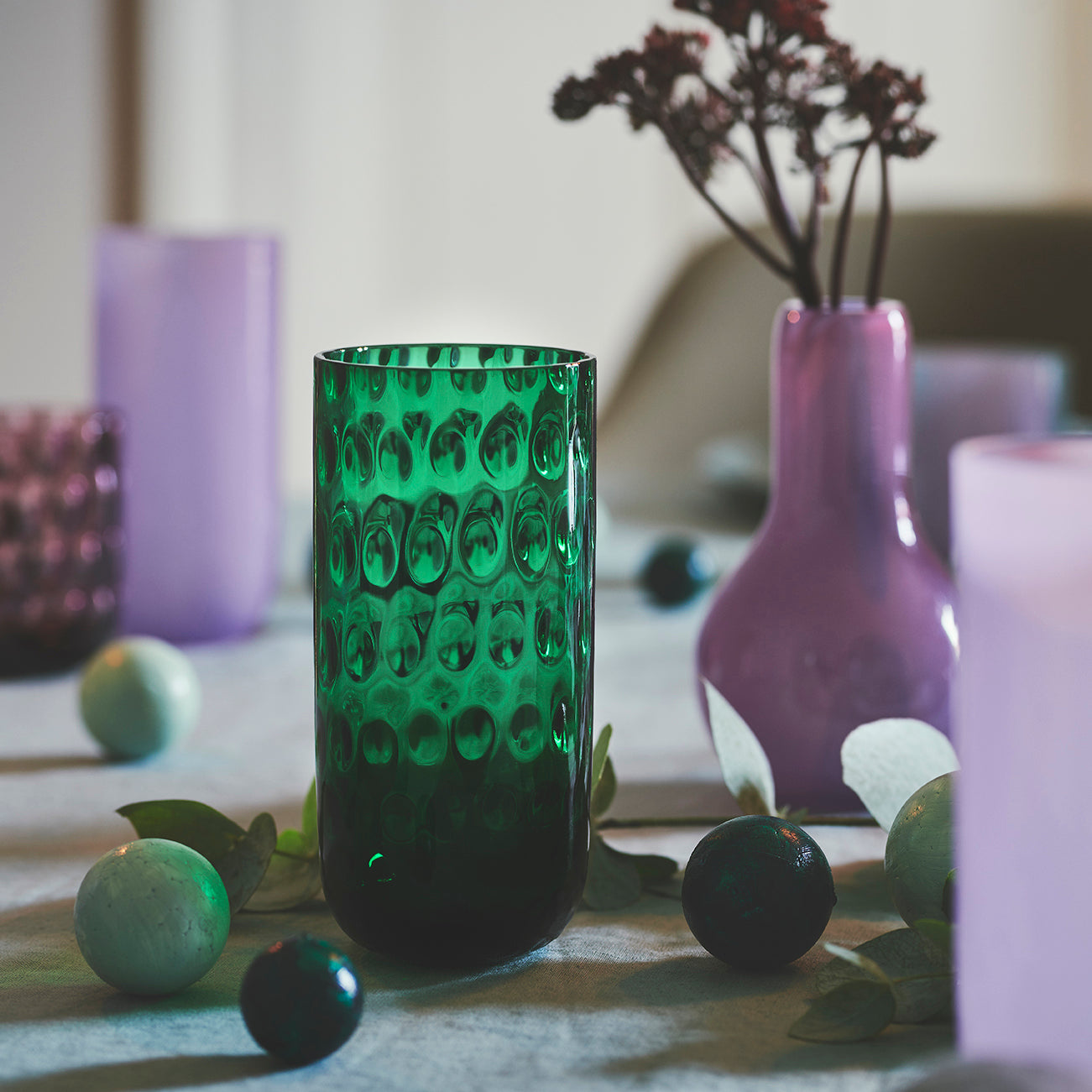 Kodanska Danish Summer Højt Glas Water Glass Green