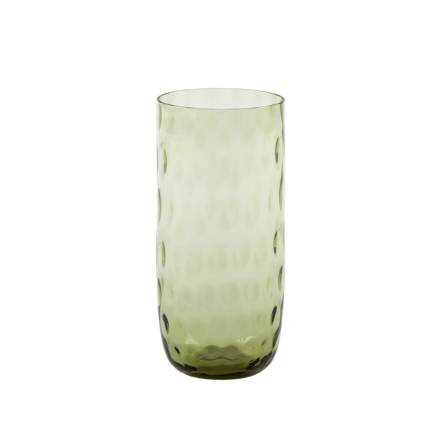 Kodanska Danish Summer Højt Glas Water Glass Olive Green