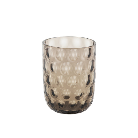 Kodanska Danish Summer Glas Big Drops Water Glass Black Smoke