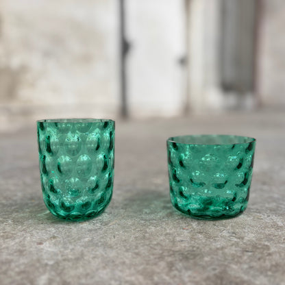 Kodanska Danish Summer Glas Big Drops Water Glass Forest Moss