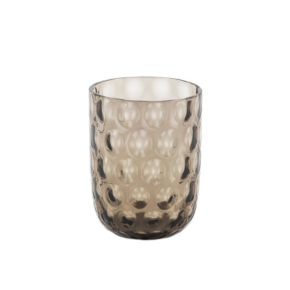 Kodanska Danish Summer Tumbler Big Drops Water Glass Black Smoke