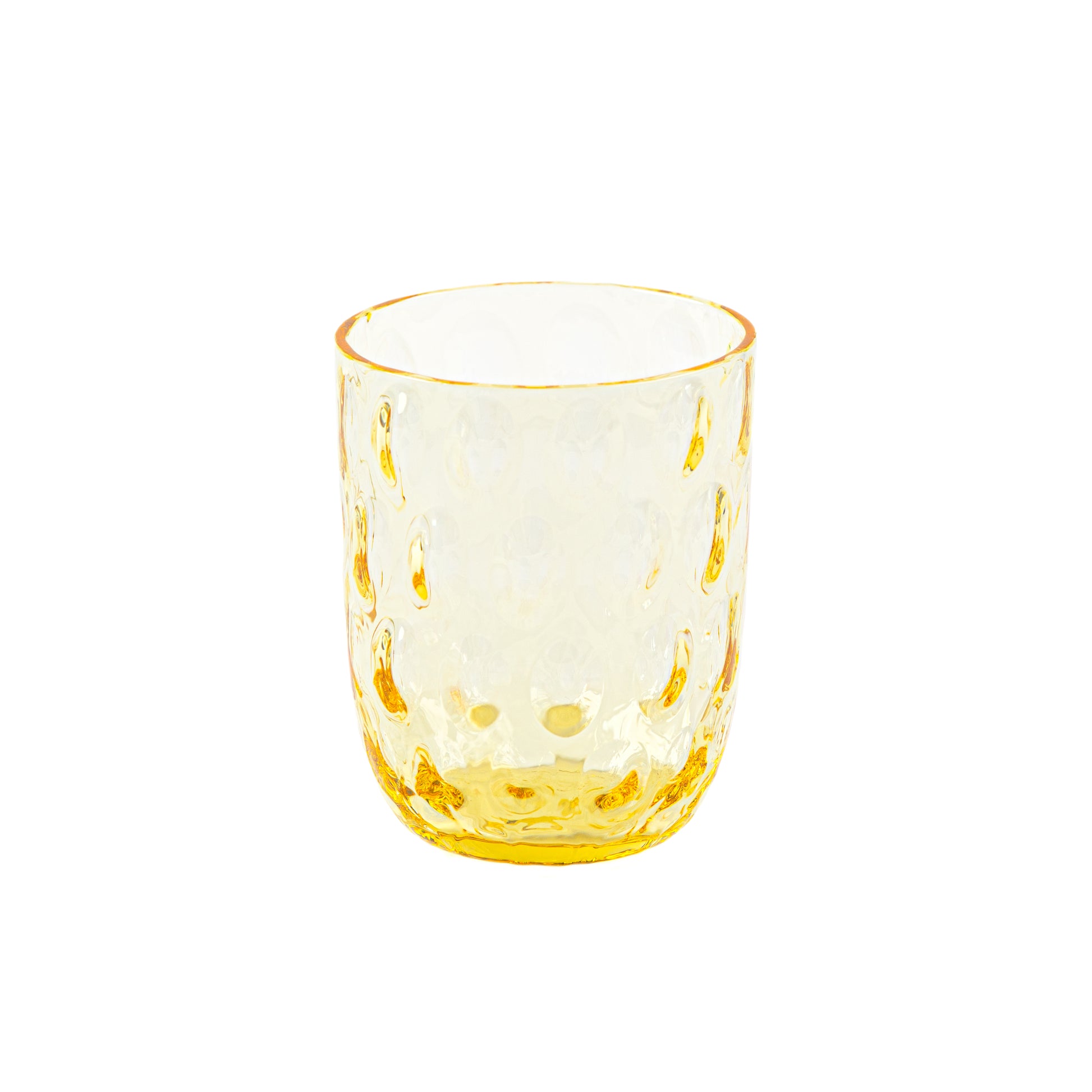 Kodanska Danish Summer Tumbler Big Drops Water Glass Yellow