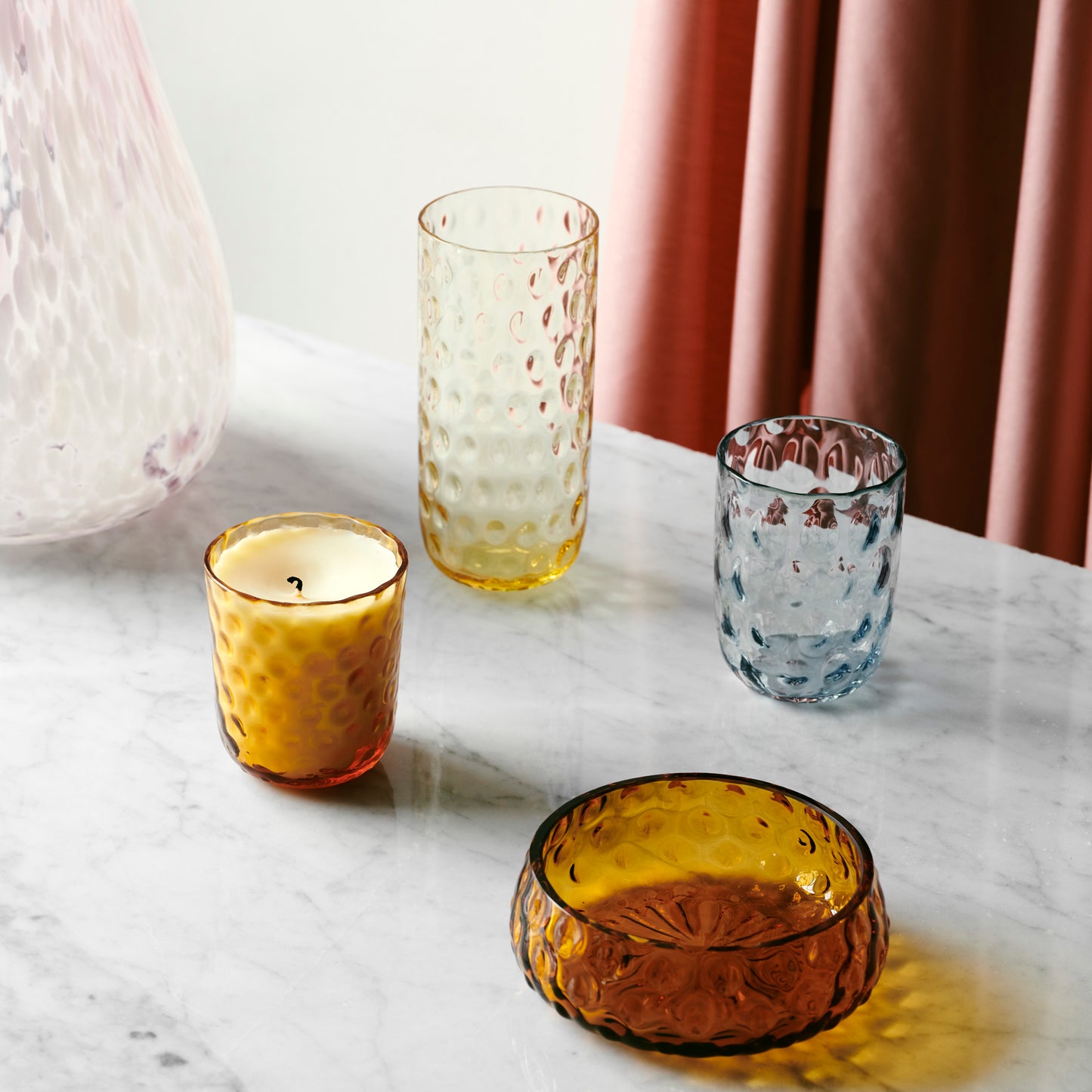 Kodanska Danish Summer Tumbler Small Drops Water Glass