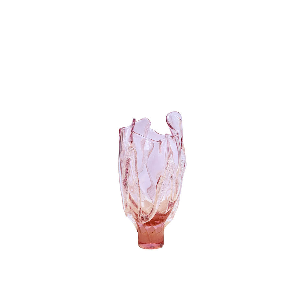 Kodanska Faith Vase 01 Art, 25cm Vase Pink W/Sand Art Denmark