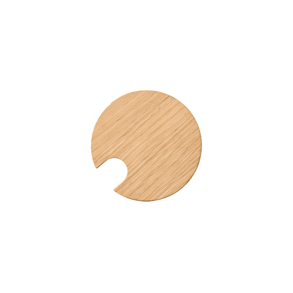 Kodanska Glass Lid with Hole Lid Natural Oak
