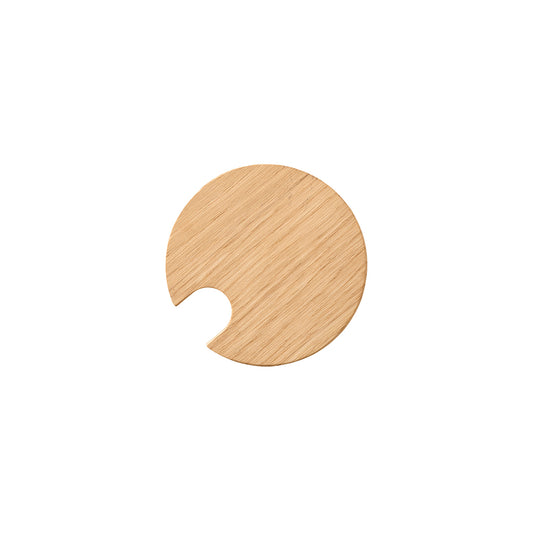 Kodanska Glass Lid with Hole Lid Natural Oak