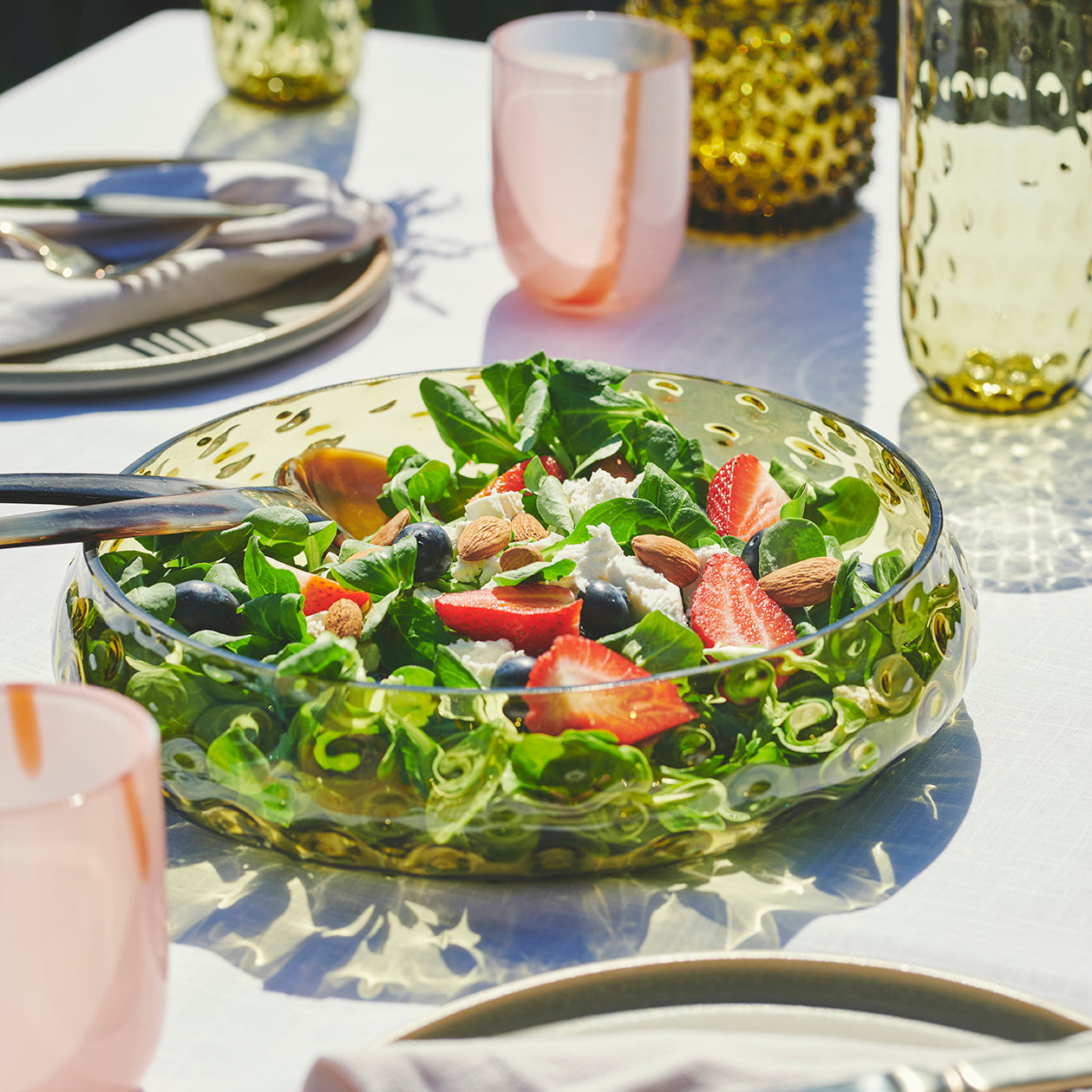 Kodanska Danish Summer Skål Large Bowl Clear