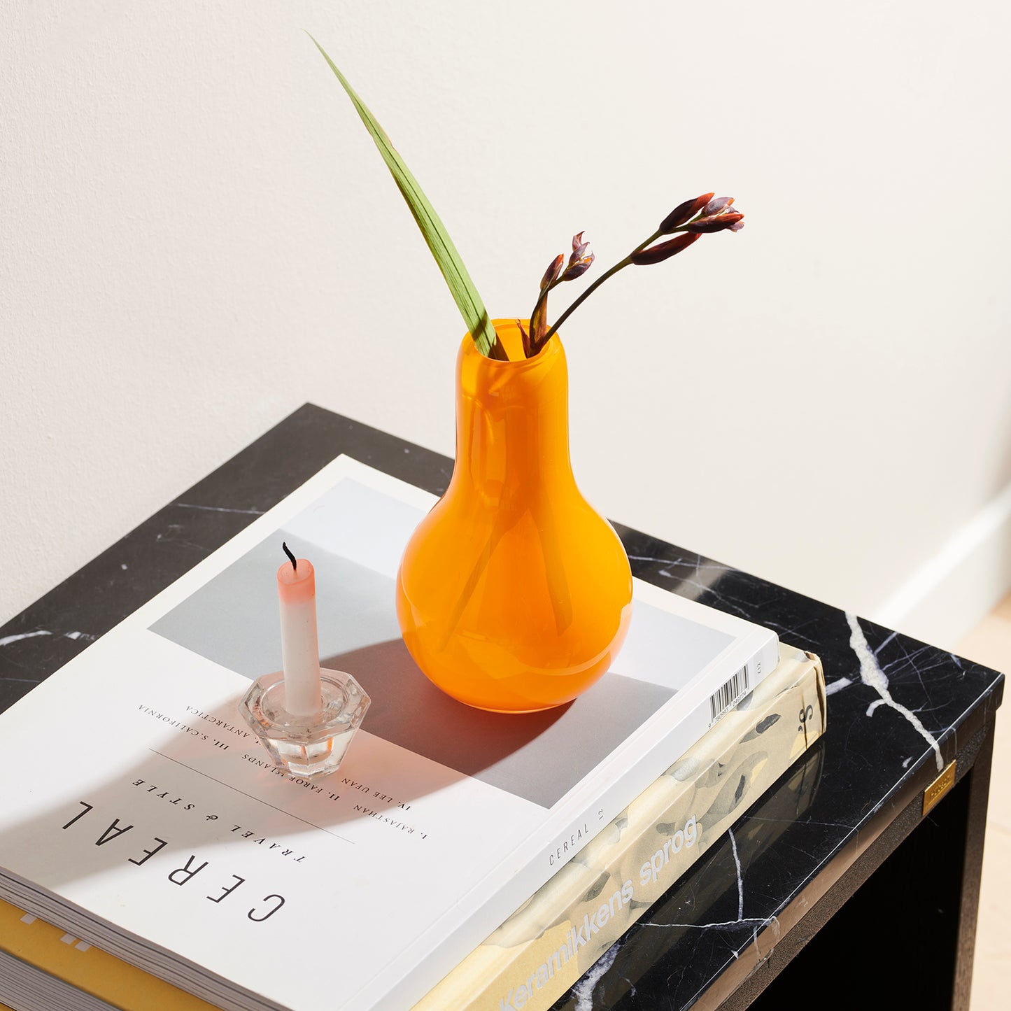 Kodanska Flow Vase Mini Vase Orange W. Dots