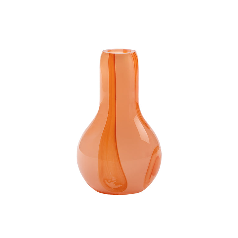 Kodanska Flow Vase Mini Vase Pink W. Red Stripes