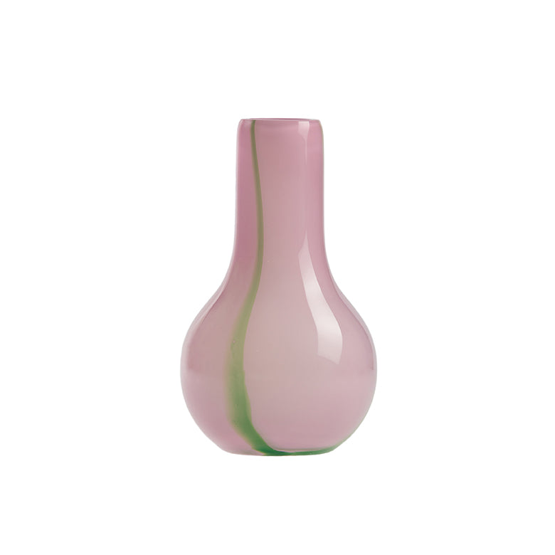 Kodanska Flow Vase Mini Vase Purple W. Green Stripes